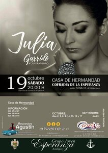 Cartel del evento "A contracorriente" de Julia Garrido