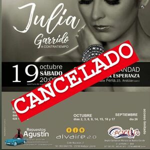 Lee más sobre el artículo Suspensión del evento musical de Julia Garrido