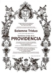 Lee más sobre el artículo TRIDUO EN HONOR AL SANTÍSIMO CRISTO DE LA PROVIDENCIA