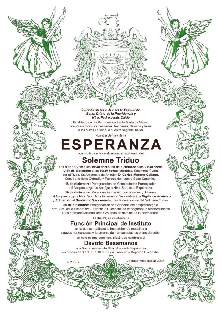 Orla de cultos Triduo Esperanza 2025